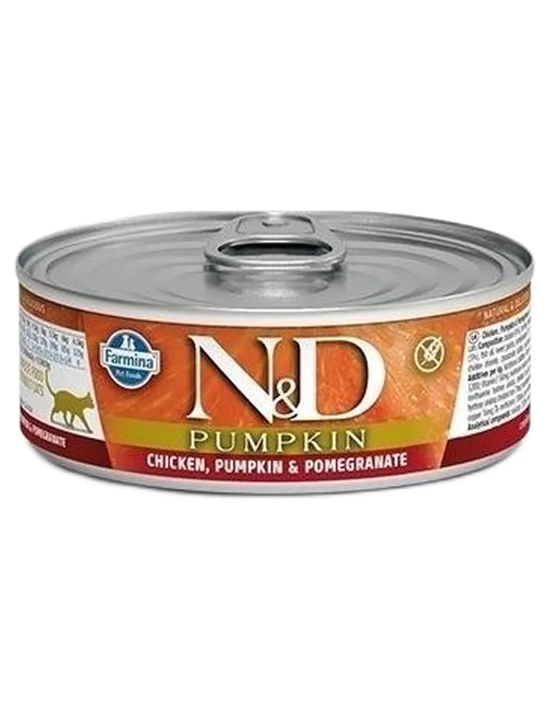 Farmina ned pumpkin grain free gatto pollo zucca e melograno 70 gr  