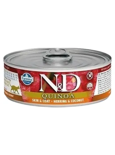 Farmina ned quinoa gatto skin e coat aringa e cocco 80 gr  