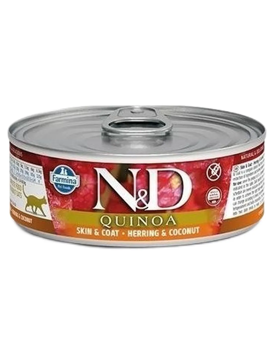 Farmina ned quinoa gatto skin e coat aringa e cocco 80 gr  