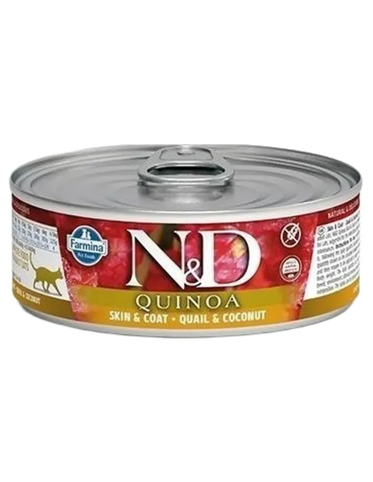 Farmina ned quinoa gatto skin e coat quaglia e cocco 80 gr  