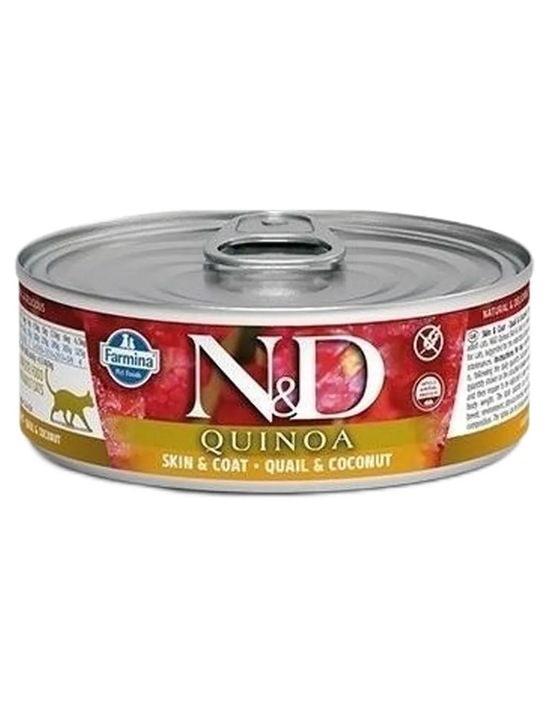 Farmina ned quinoa gatto skin e coat quaglia e cocco 80 gr  
