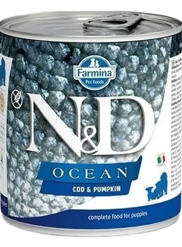 Farmina ned ocean puppy merluzzo e zucca 285 gr  