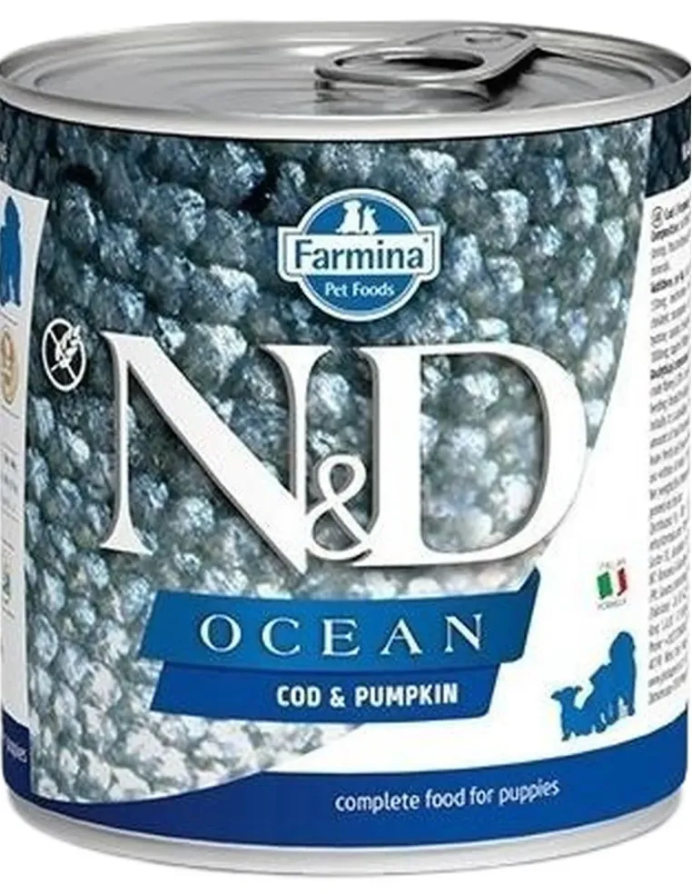 Farmina ned ocean puppy merluzzo e zucca 285 gr  