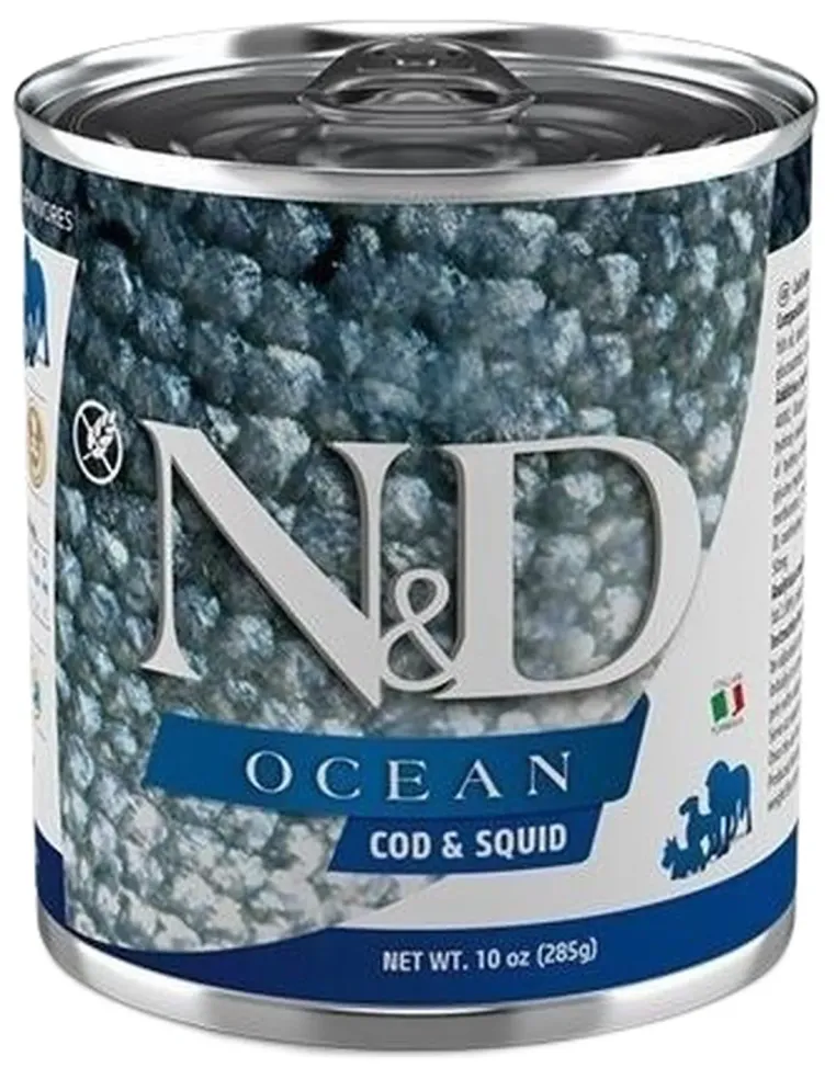 Farmina ned ocean adult merluzzo e calamaro 285 gr  