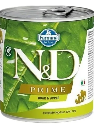 Farmina ned prime adult cinghiale e mela 285 gr  