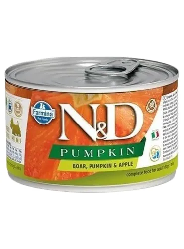 Farmina ned pumpkin adult mini cinghiale zucca e mela 140 gr  