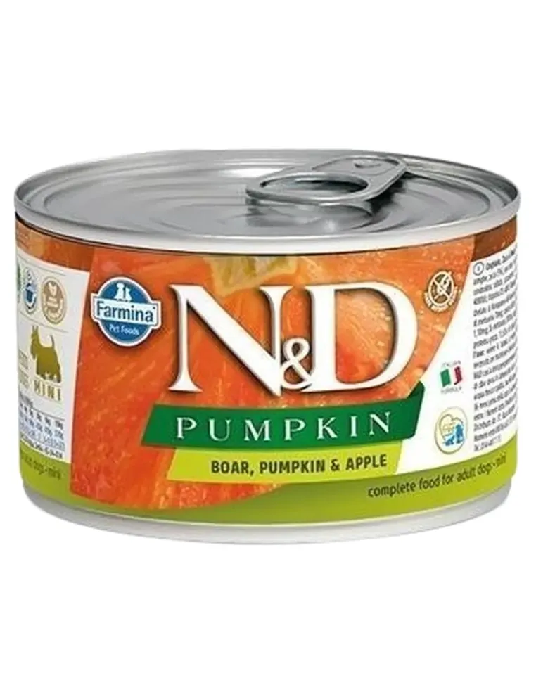 Farmina ned pumpkin adult mini cinghiale zucca e mela 140 gr  