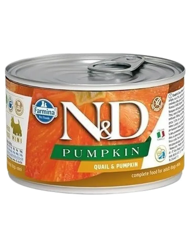 Farmina ned pumpkin adult mini quaglia e zucca 140 gr  