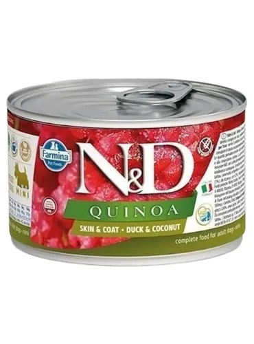 Farmina ned quinoa adult mini skin e coat anatra e cocco 140 gr  