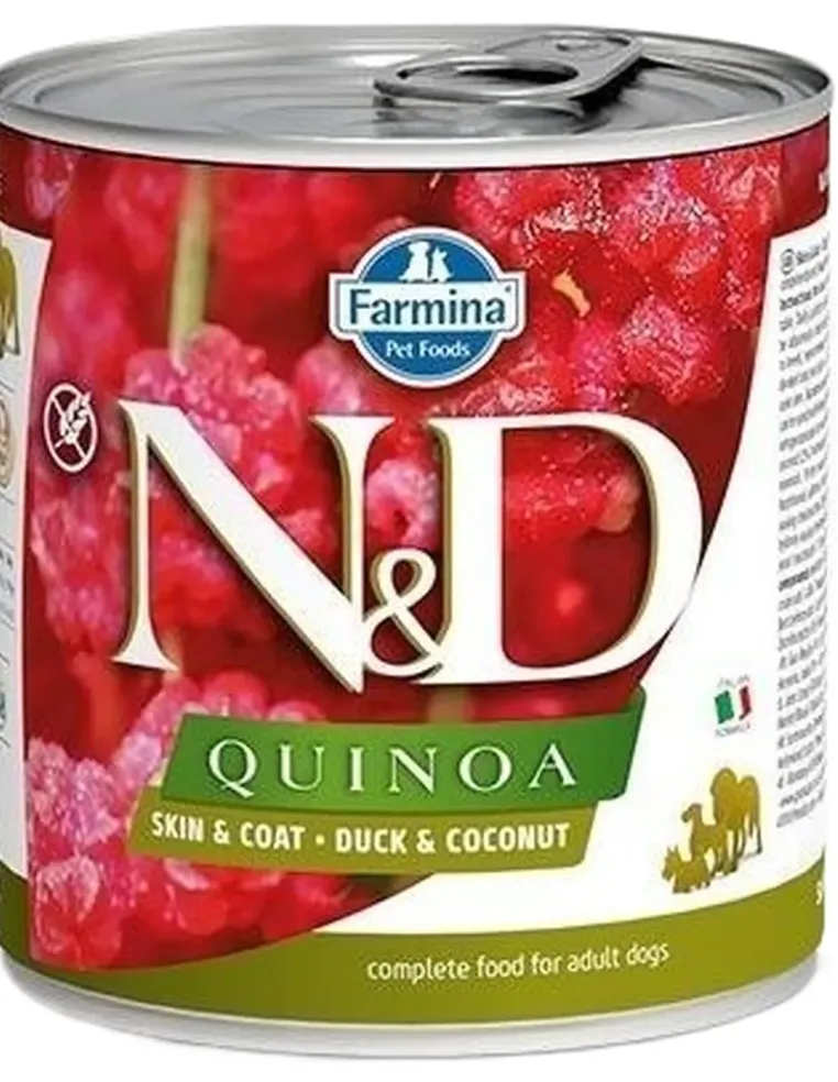 Farmina ned quinoa adult skin e coat anatra e cocco 285 gr  
