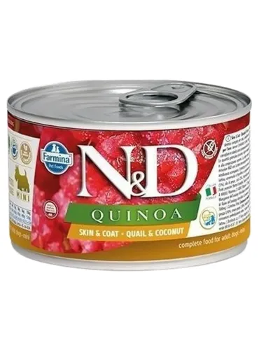 Farmina ned quinoa adult mini skin e coat quaglia e cocco 140 gr