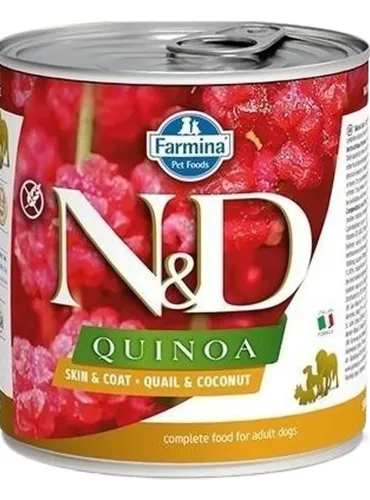 Farmina ned quinoa adult skin e coat quaglia e cocco 285 gr  