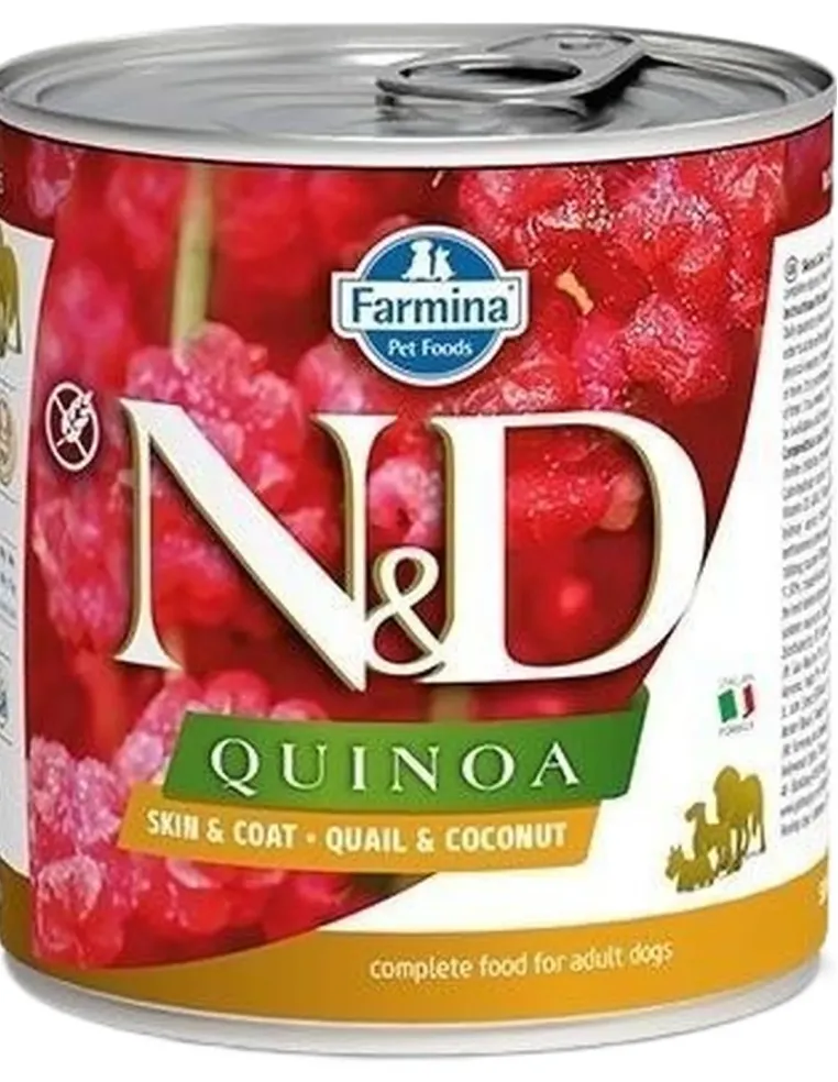 Farmina ned quinoa adult skin e coat quaglia e cocco 285 gr  