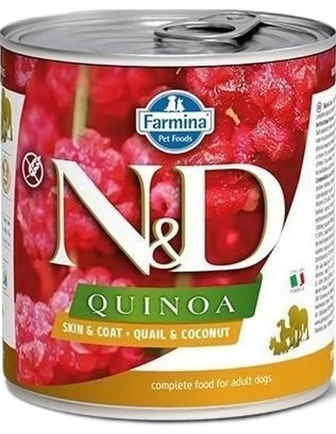 Farmina ned quinoa adult skin e coat quaglia e cocco 285 gr  