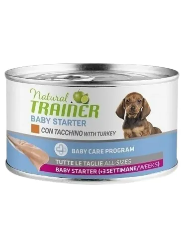 Natural trainer cane baby starter con tacchino 140 gr  