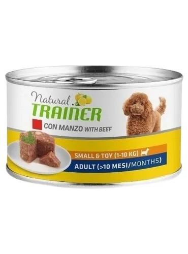 Natural trainer cane Adult small e toy con manzo 150 gr