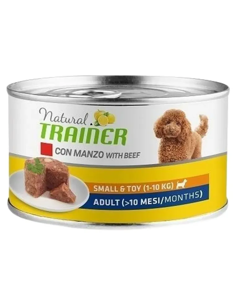 Natural trainer cane Adult small e toy con manzo 150 gr  