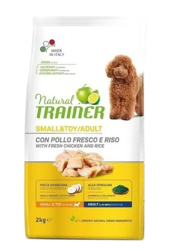 Natural trainer cane Adult small e toy con pollo 2 kg