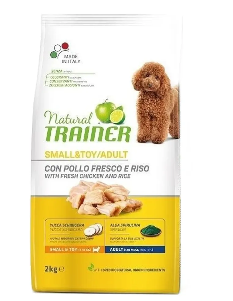 Natural trainer cane Adult small e toy con pollo 2 kg  