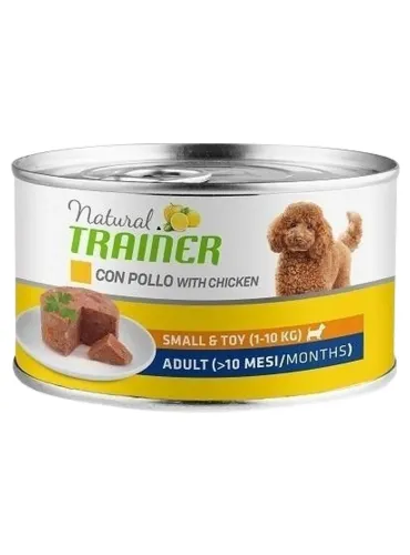 Natural trainer cane Adult small e toy con pollo 150 gr