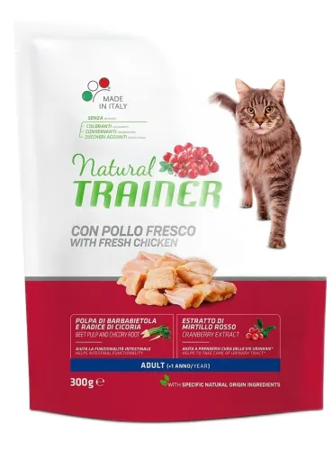 Natural trainer gatto Adult con pollo fresco 300 gr  