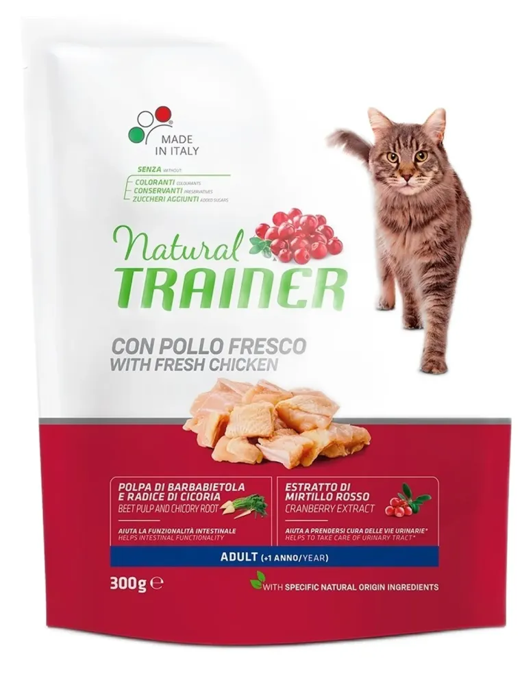 Natural trainer gatto Adult con pollo fresco 300 gr  