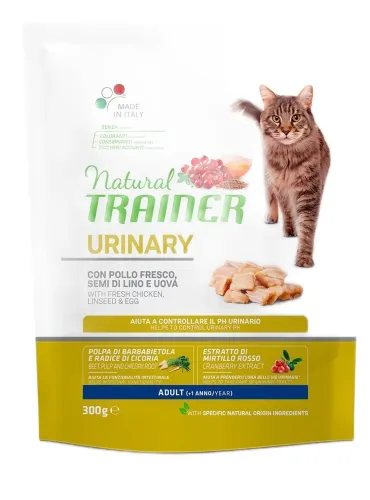 Natural trainer Urinary gatto Adult con pollo fresco 300 gr  