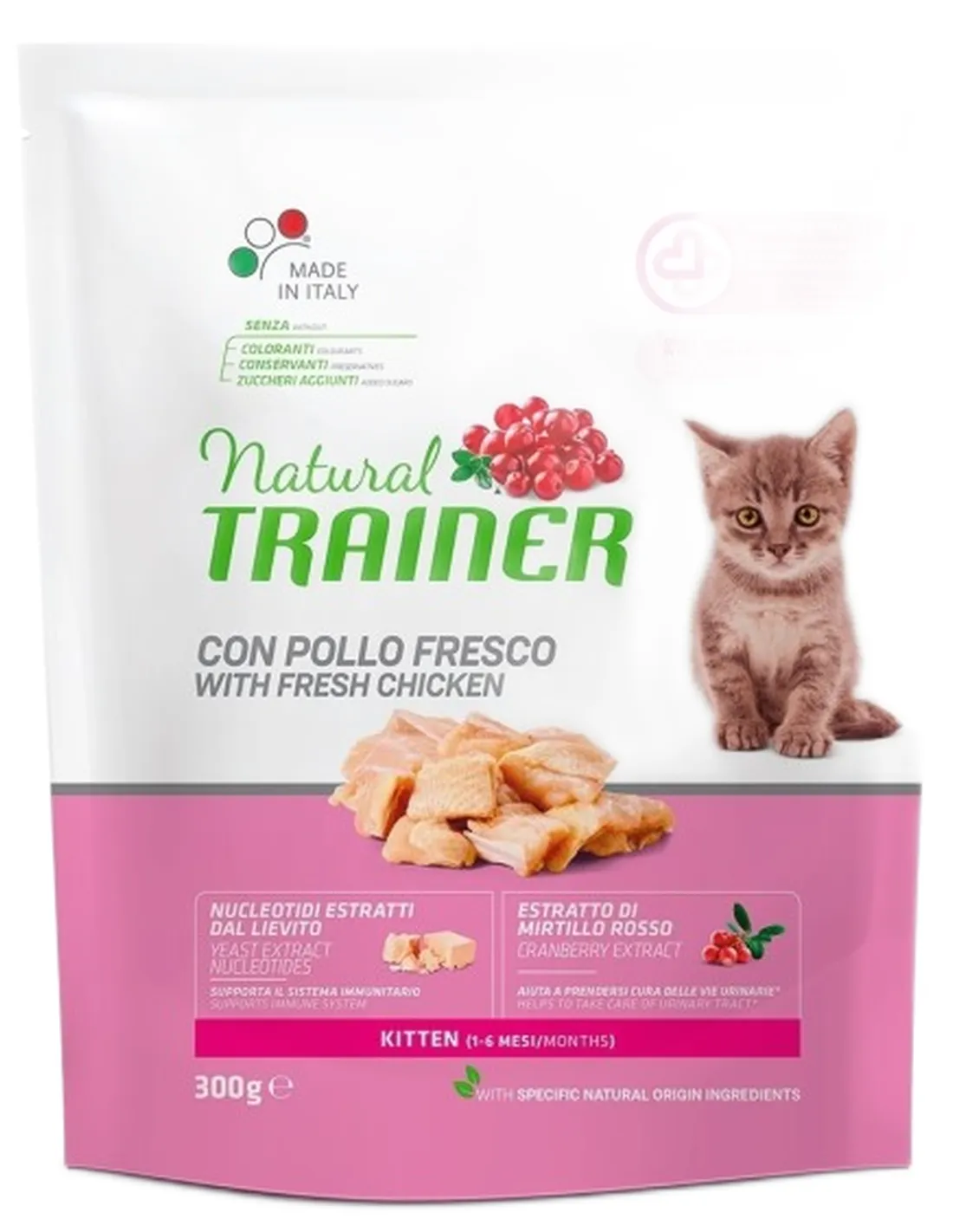Natural trainer Kitten con Pollo Fresco 300 gr   Natural trainer Kitten con Pollo Fresco 300 gr