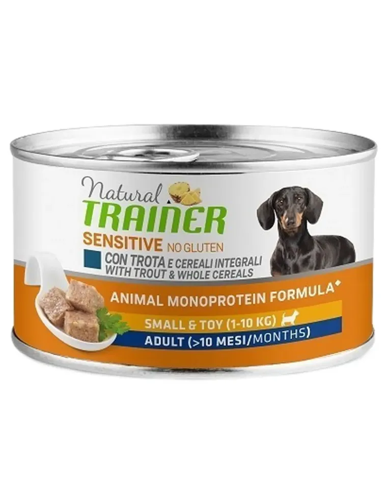 Natural trainer Sensitive No Gluten cane SmalleToy Adult trota 150 gr  