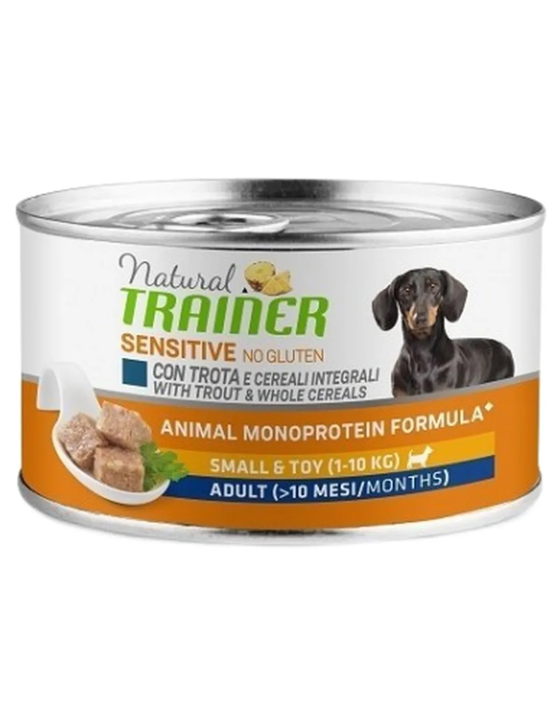 Natural trainer Sensitive No Gluten cane SmalleToy Adult trota 150 gr  