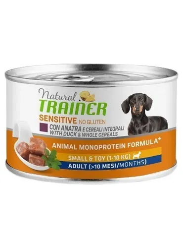 Natural trainer Sensitive No Gluten cane SmalleToy Adult anatra 150 gr  