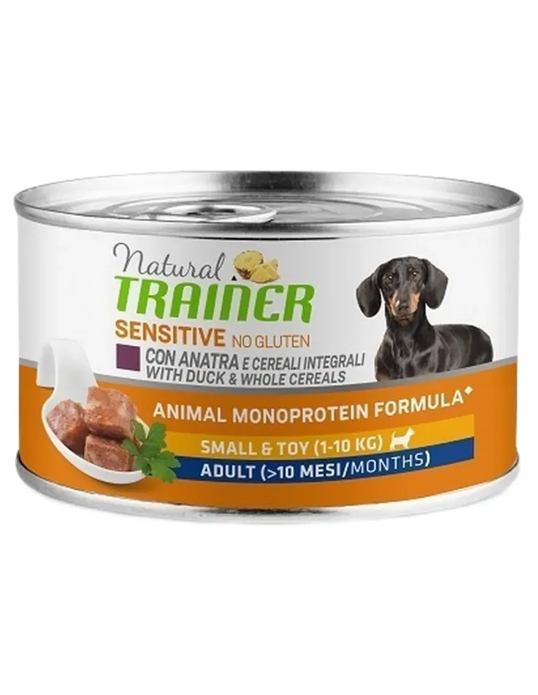 Natural trainer Sensitive No Gluten cane SmalleToy Adult anatra 150 gr  