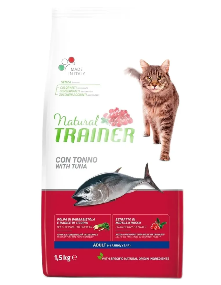 Natural trainer gatto Adult con tonno 1,5 kg  