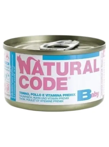 Natural code gatto baby tonno e pollo 85 gr