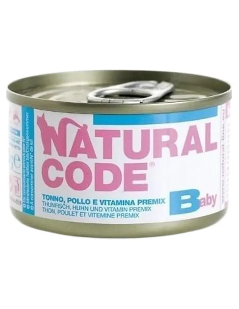Natural code gatto baby tonno e pollo 85 gr  