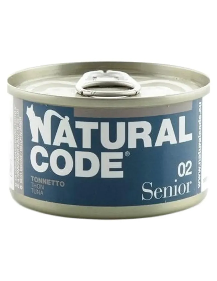 Natural code 02 gatto senior tonnetto 85 gr  