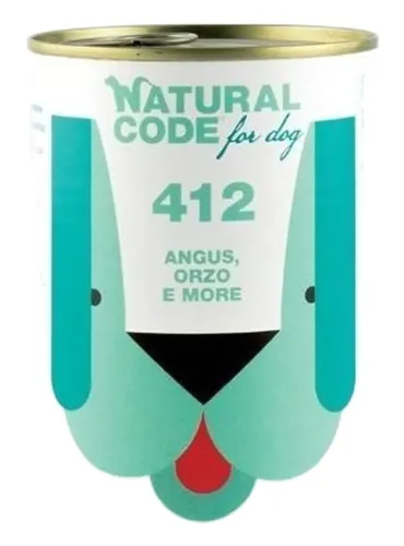 Natural code 412 cane angus farro e more 400 gr  