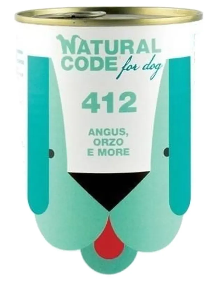 Natural code 412 cane angus farro e more 400 gr  