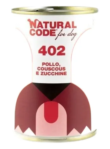 Natural code 402 cane pollo couscous e zucchini 400 gr  