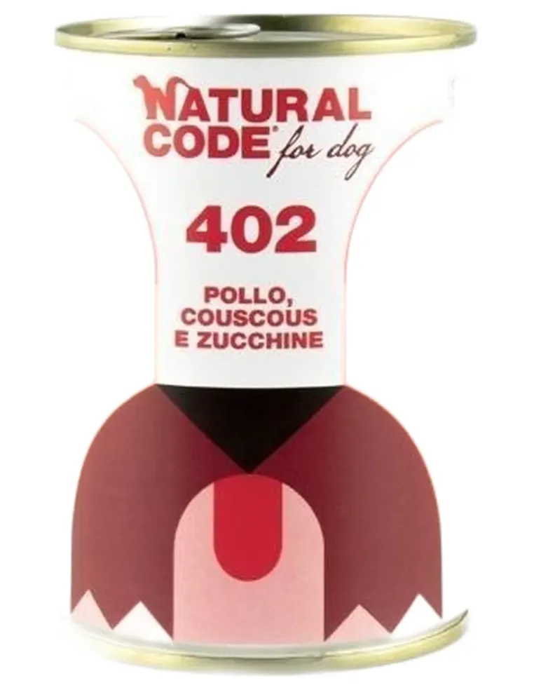 Natural code 402 cane pollo couscous e zucchini 400 gr  