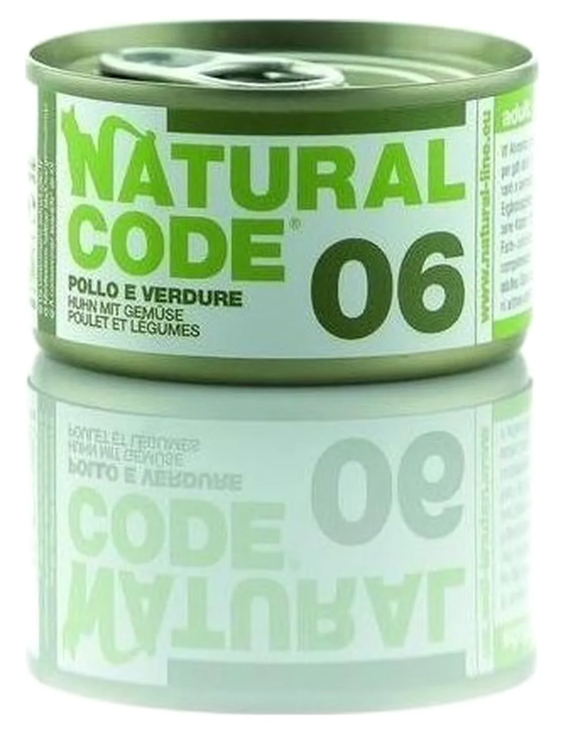 Natural code 06 gatto pollo e verdure 85 gr  