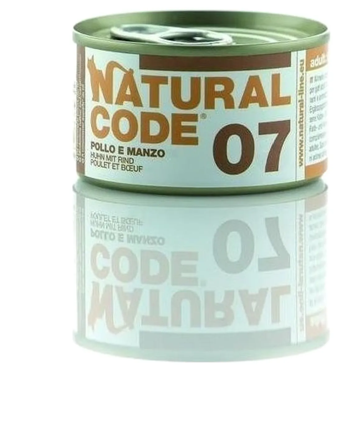 Natural code 07 gatto pollo e manzo 85 gr   Natural code 07 gatto pollo e manzo 85 gr