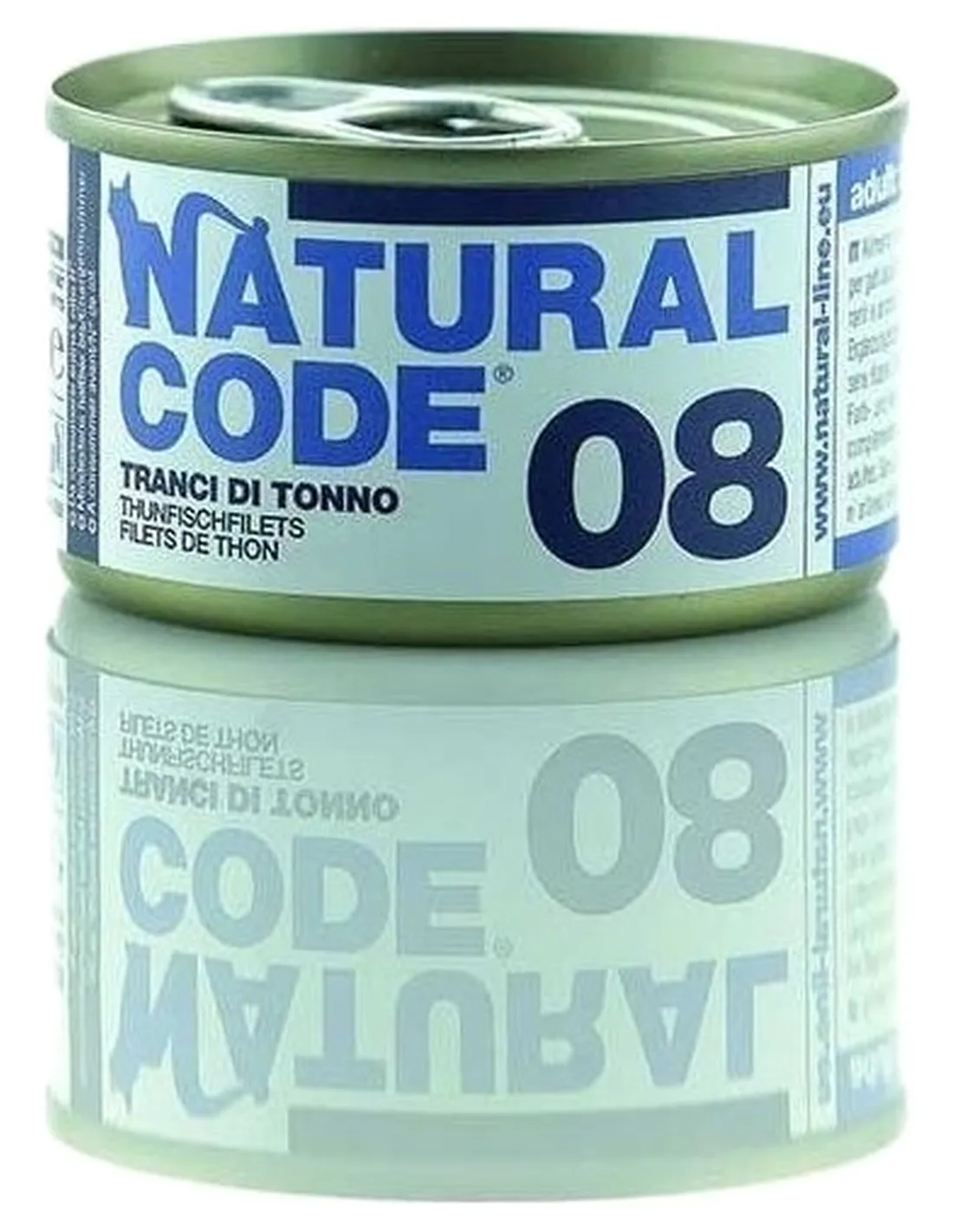Natural code 08 gatto tranci di tonno 85 gr  