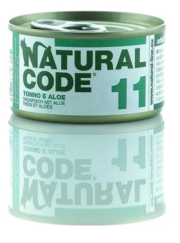 Natural code 11 gatto tonno e aloe 85 gr  