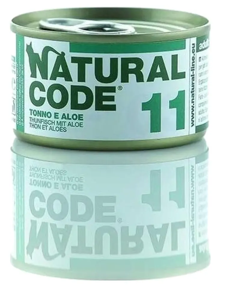 Natural code 11 gatto tonno e aloe 85 gr  