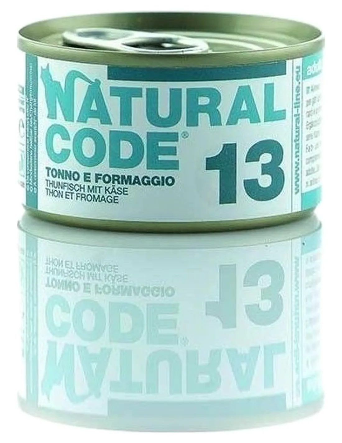 Natural code 13 gatto tonno e formaggio 85 gr  