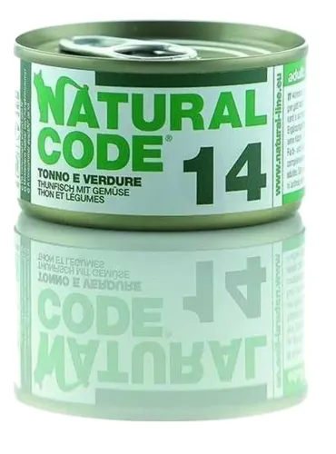 Natural code 14 gatto tonno e verdure 85 gr