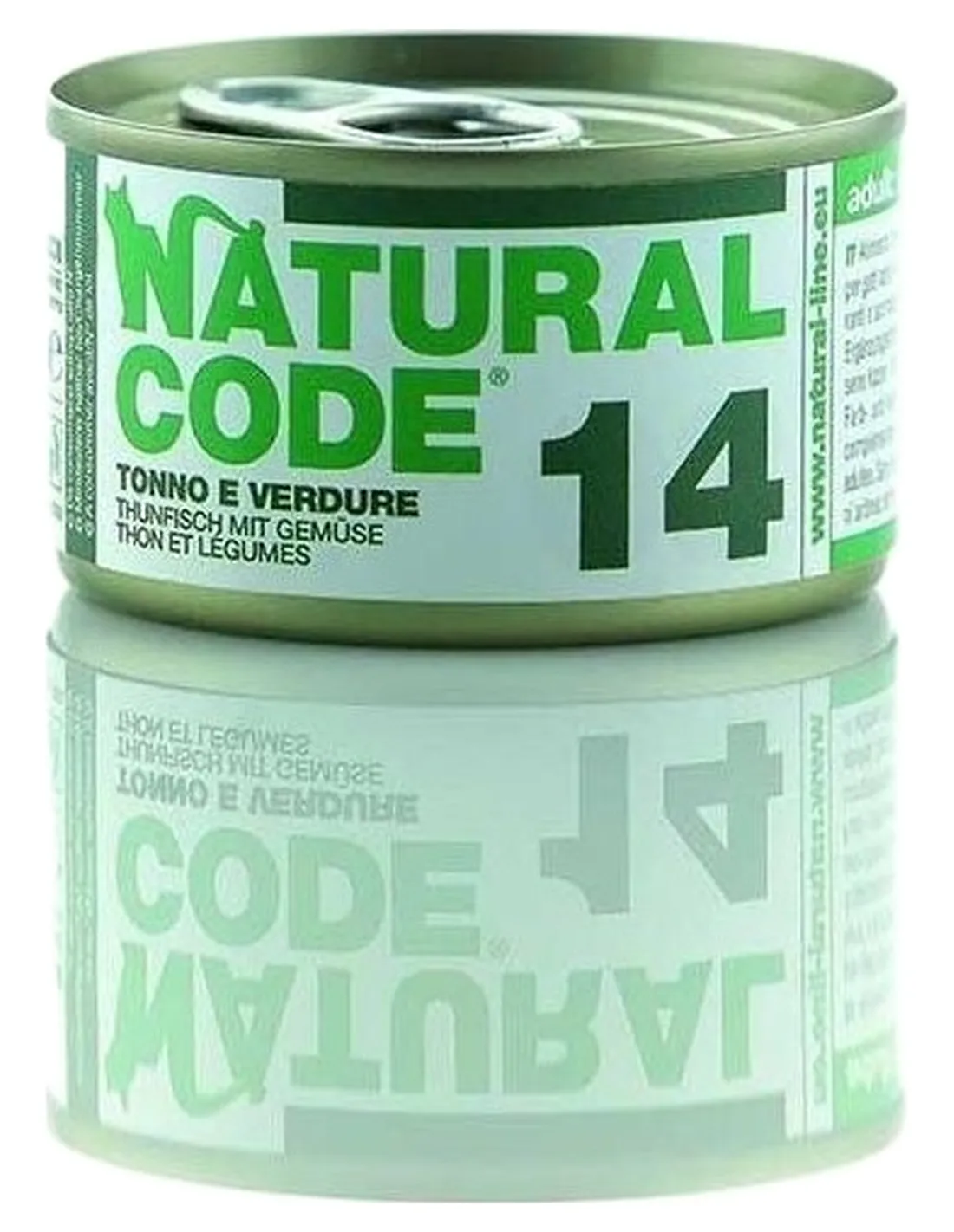Natural code 14 gatto tonno e verdure 85 gr  