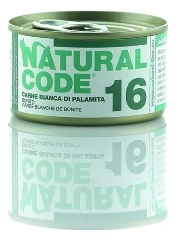 Natural code 16 gatto carne bianca di palamita 85 gr