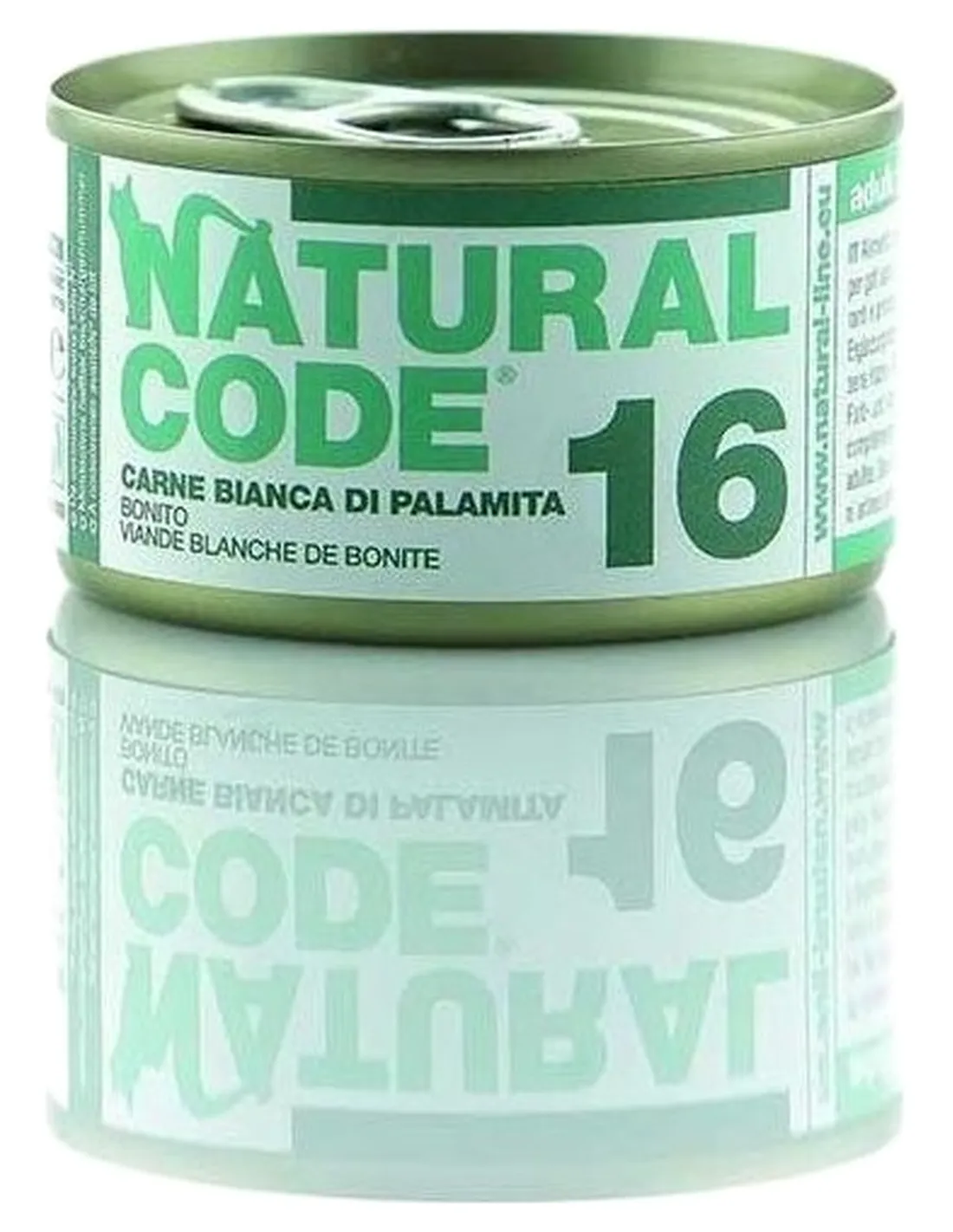 Natural code 16 gatto carne bianca di palamita 85 gr   Natural code 16 gatto carne bianca di palamita 85 gr